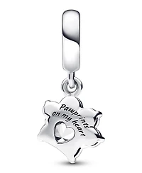 Pandora Cubic Zirconia Sparkling Pet Paw Print Dangle Charm