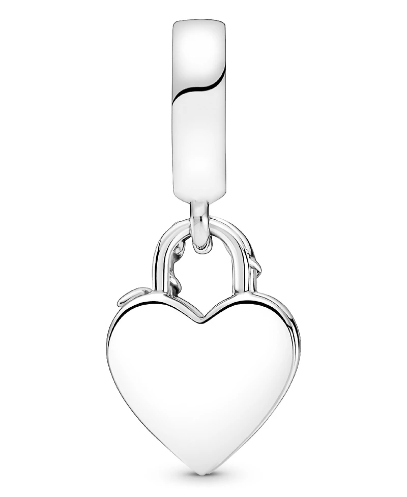 Pandora Sterling Silver Rose Heart Padlock Dangle Charm