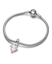 Pandora Mixed Stone Pink Family Tree Heart Dangle Charm