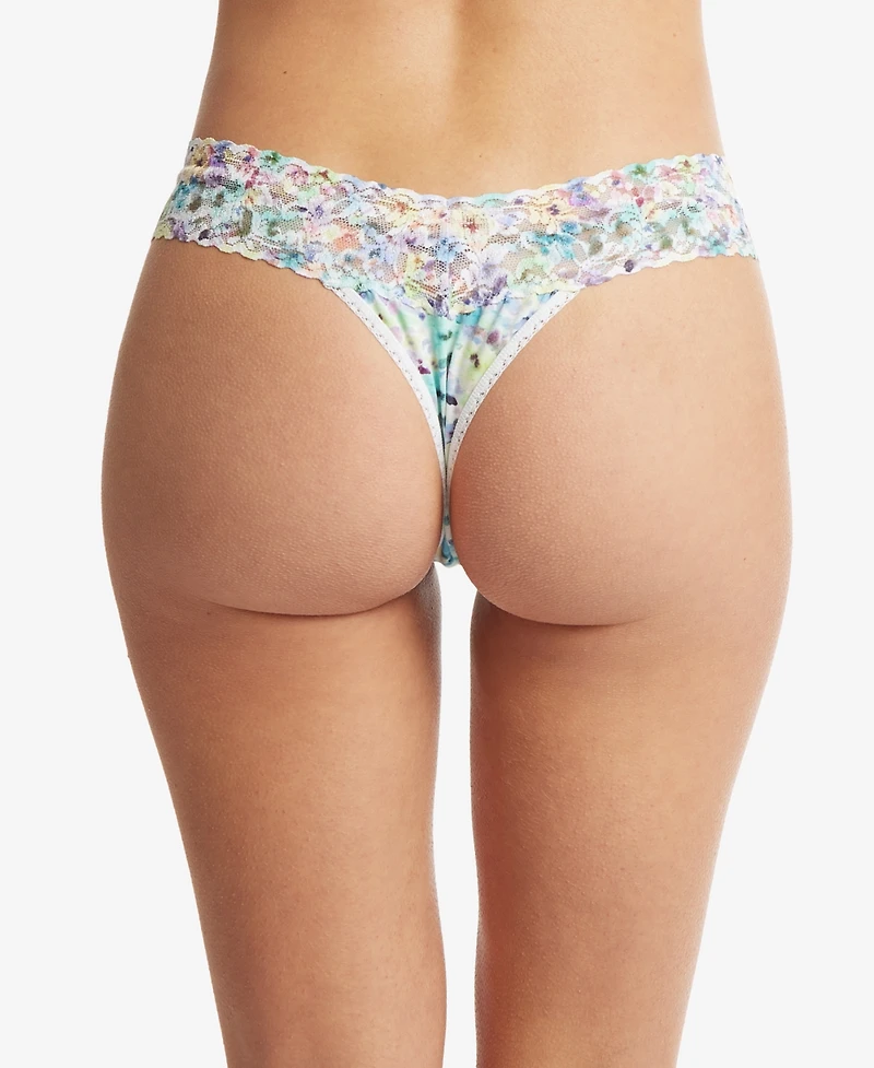 Hanky Panky Printed Supima Cotton Low Rise Thong Underwear