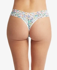 Hanky Panky Printed Supima Cotton Low Rise Thong Underwear