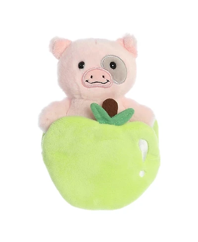 ebba Small Paisley Piglet Pocket Peekers Playful Baby Plush Toy Pink 5.5"