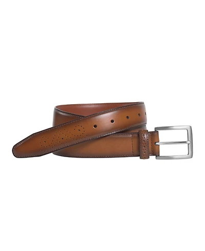 Johnston & Murphy Men's Burnished Edge Belt