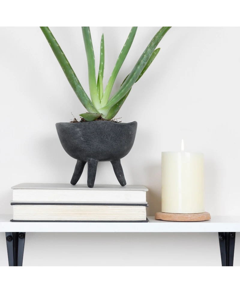 Boho Terracotta Footed Planter