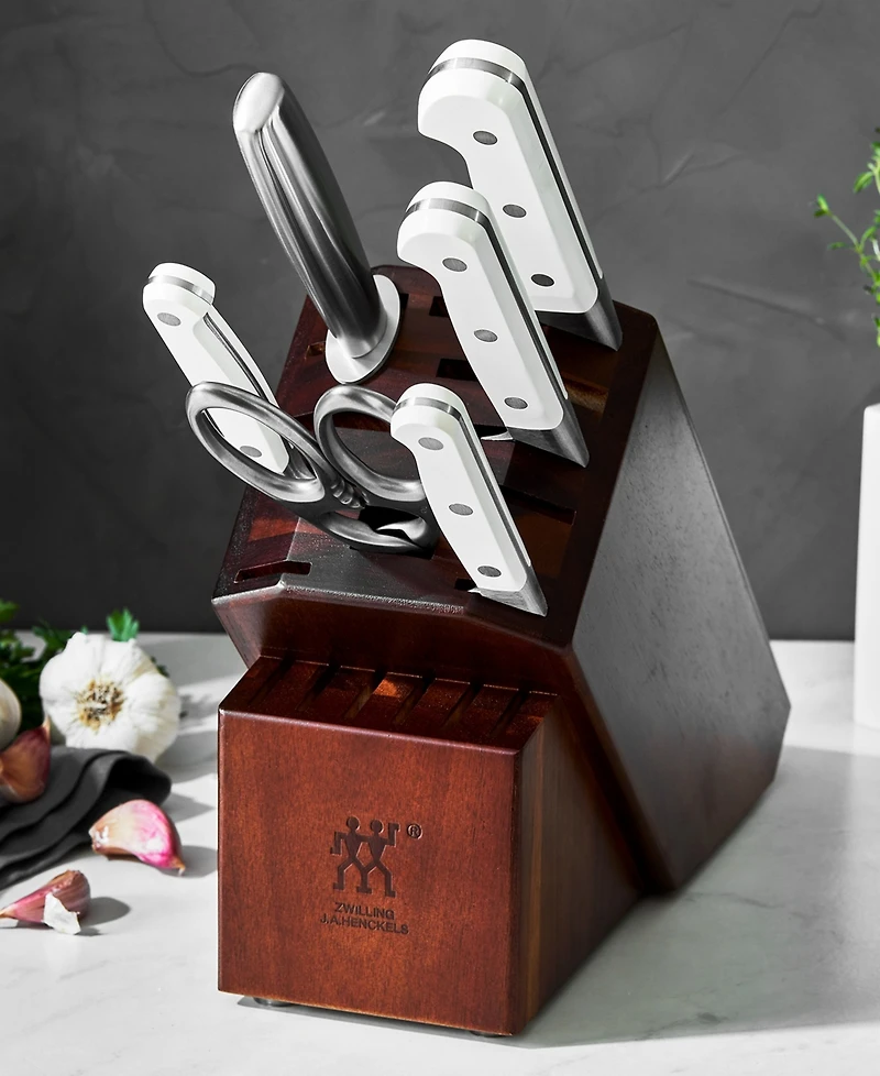 Zwilling Pro Le Blanc 7-Piece Knife Block Set