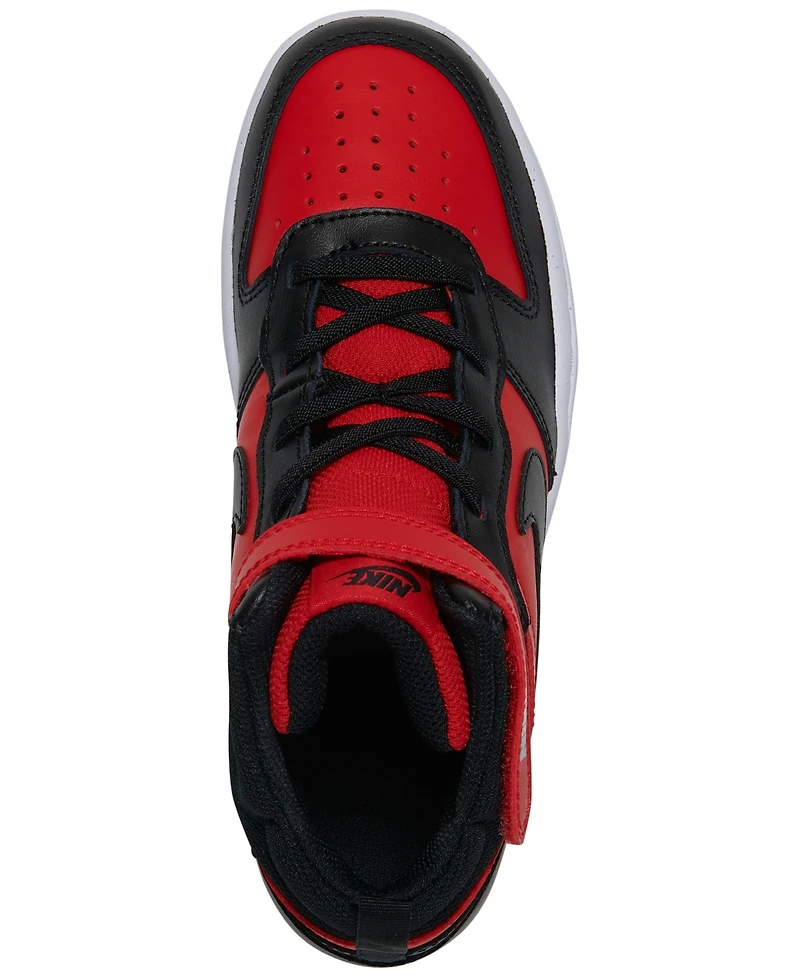Nike Little Kids Court Borough Mid 2 Adjustable Closure Casual Sneakers from Finish Line