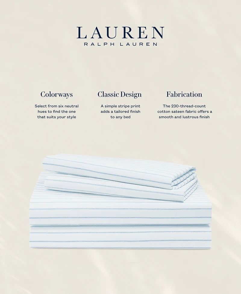 Lauren Ralph Spencer Stripe Pillowcase Pair