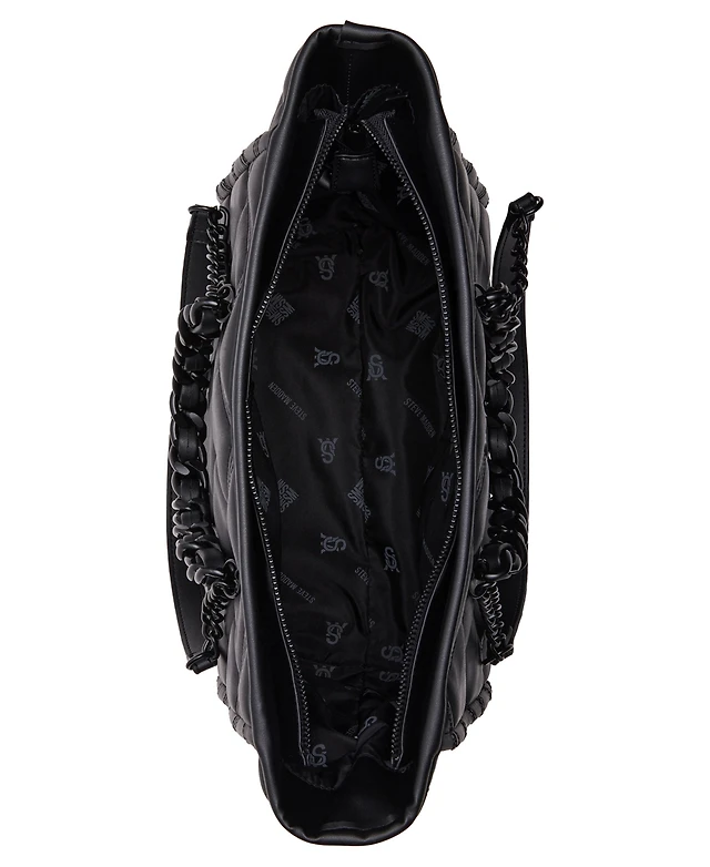 Steve Madden Katt Faux Leather Quilted Tote with Pouch Arden Fair