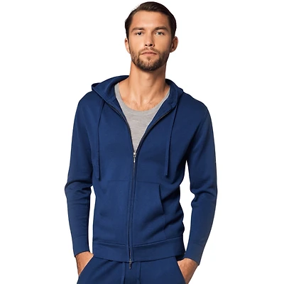Bellemere New York Men's Cotton Cashmere Full Zip Hoodie