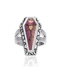 Disney The Nightmare Before Christmas Womens Jack Skellington Coffin-Shaped Ring - Size 7