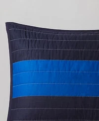 Intelligent Design Morris Stripe Printed Quilt Set