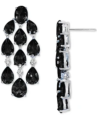 Truffle Sapphire (17-3/8 ct. t.w.) & White Topaz (1/4 ct. t.w.) Chandelier Drop Earrings in Sterling Silver