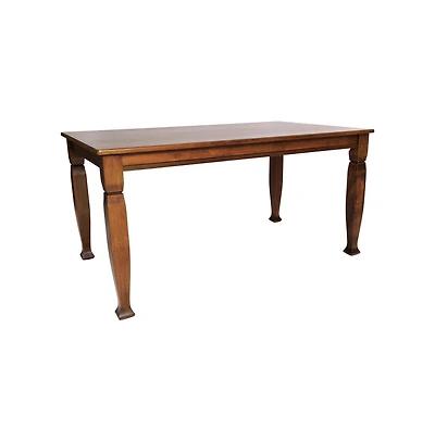 Merrick Lane Finnley Wooden Dining Table With Sculpted Legs