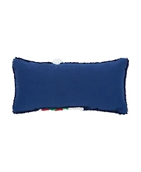 Winter Snowman Hooked Throw Pillow
