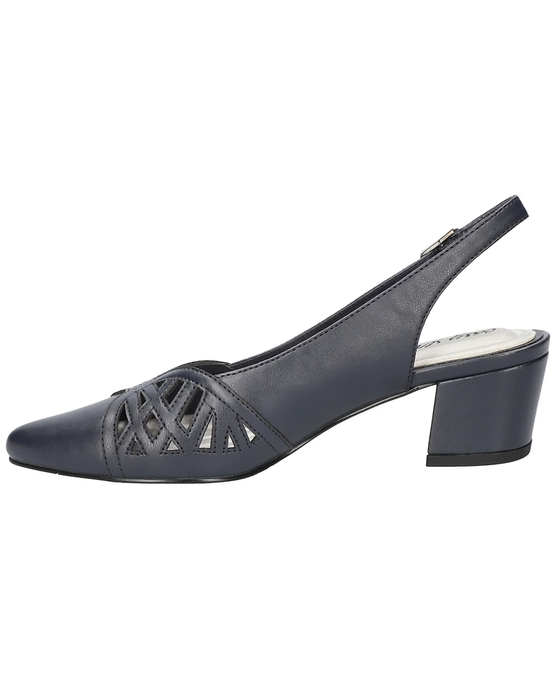Easy Street Women's Bizzy Buckle Slingback Pumps