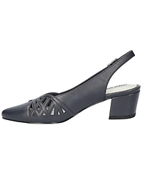 Easy Street Women's Bizzy Buckle Slingback Pumps
