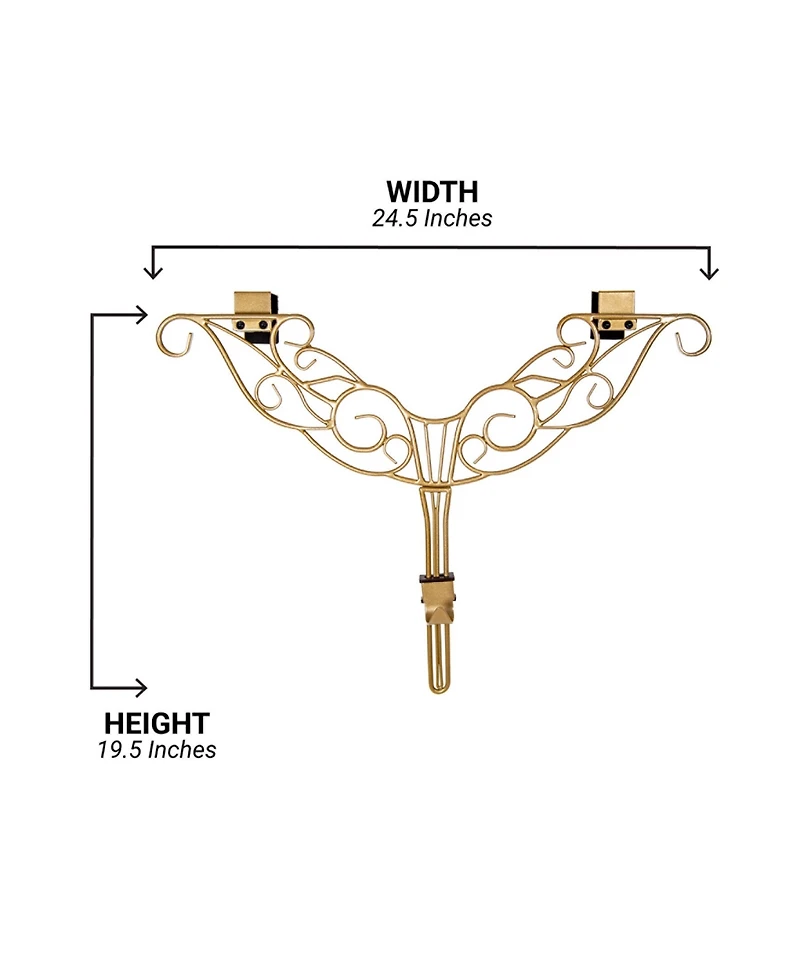Village Lighting Adjustable Wreath Door, Hanger, Antler