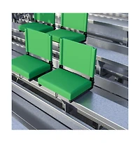 Set Of 2 500 Lb. Rated Lightweight Stadium Chair With Ultra-Padded Seat