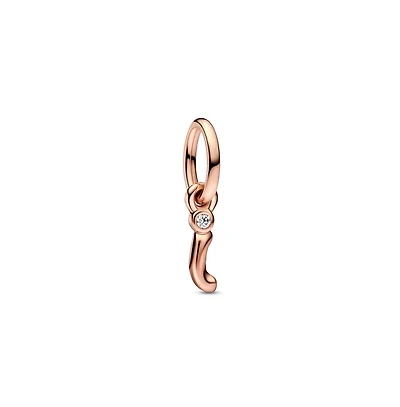 Pandora 14k Rose Gold-Plated Script Alphabet Dangle Charm - Gold