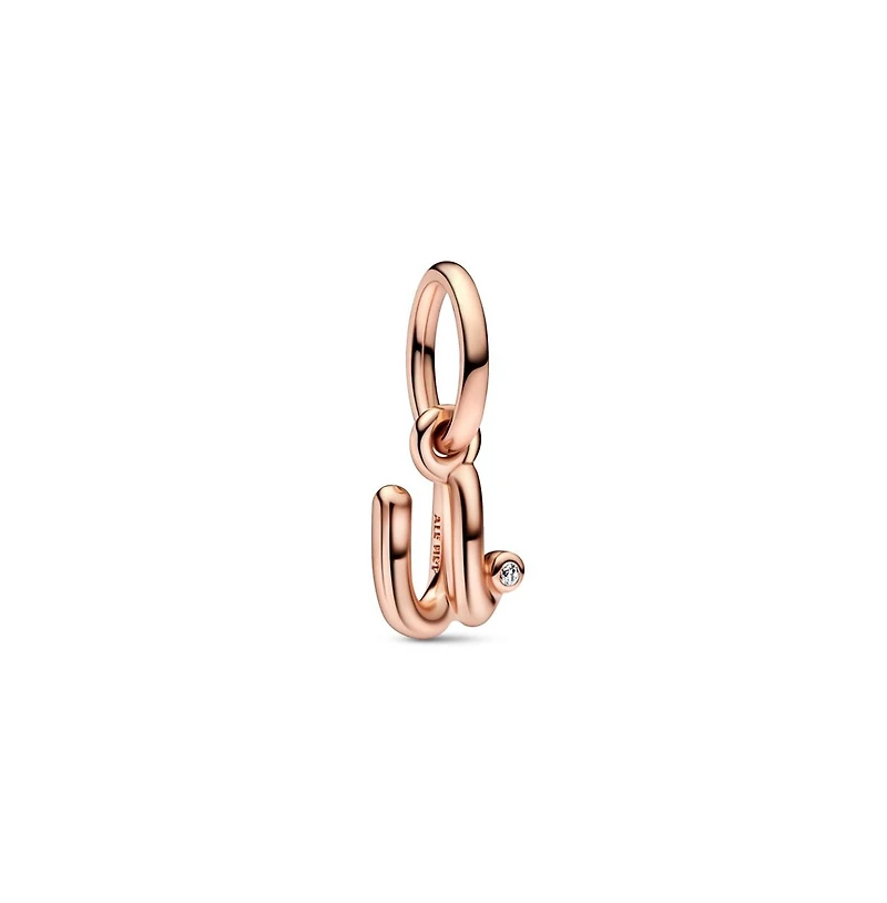 Pandora 14k Rose Gold-Plated Script Alphabet Dangle Charm - Gold