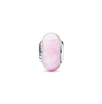 Pandora Sterling Silver Opalescent Pink Charm
