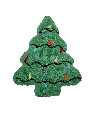 Christmas Tree Shaped Hooked pillow