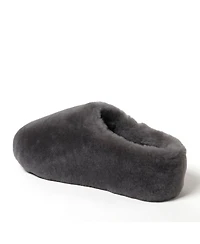 Fireside by Dearfoams Women's Maryboro Genuine Shearling Platform Fuzzy Clog Slipper