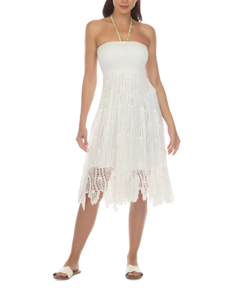 Raviya Women's Crochet Convertible Cover-Up