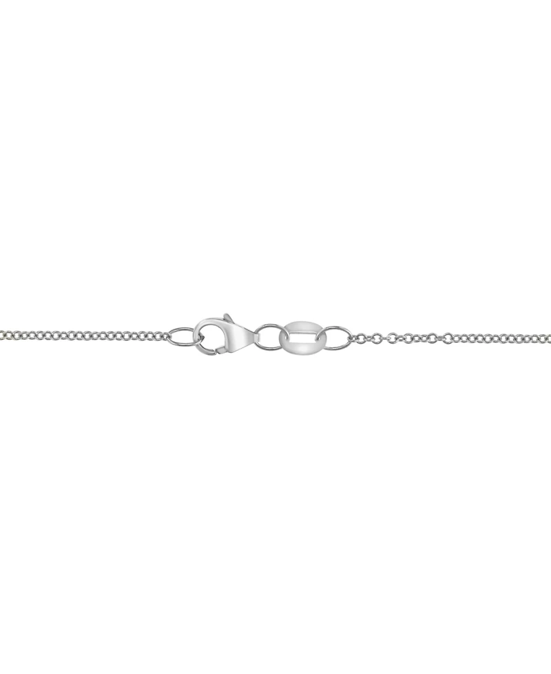 Effy Diamond Pave Heart 18" Pendant Necklace (1/20 ct. t.w.) in Sterling Silver