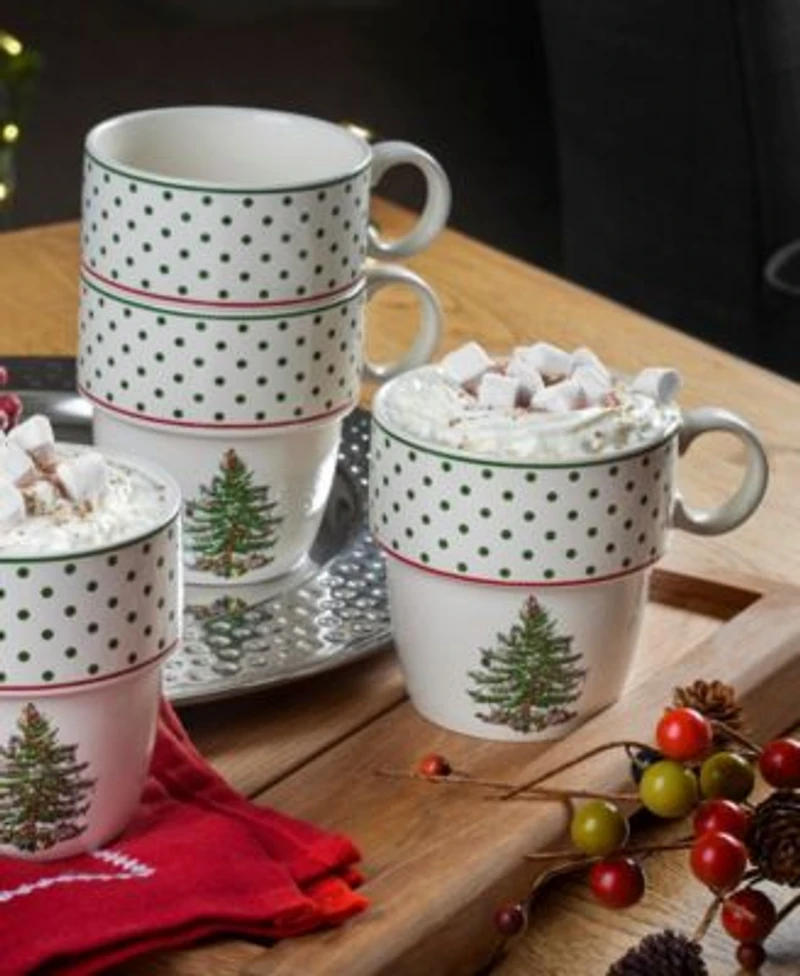 Spode Christmas Tree Polka Dot Dinnerware Collection