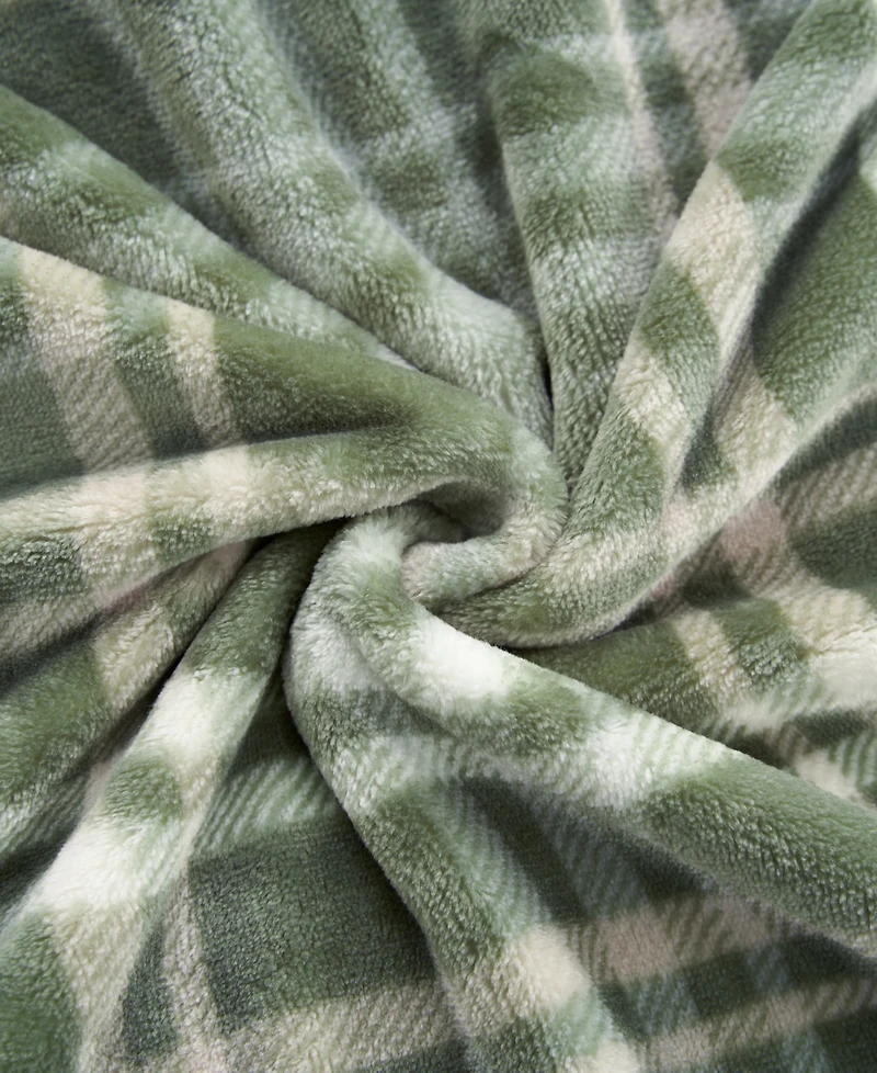 Lucky Brand Camper Plaid Cozy Plush Throw, 50" x 70"