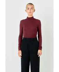 endless rose Women's Mock Neck Top