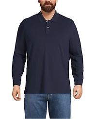 Lands' End Men's Comfort First Long Sleeve Mesh Polo Shirt