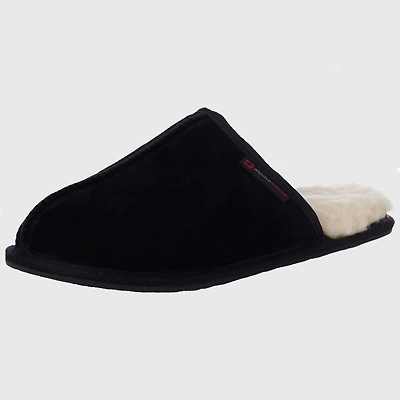 Alpine Swiss Men's Microsuede Memory Foam Scuff Slippers Comfort Slip On Shoes