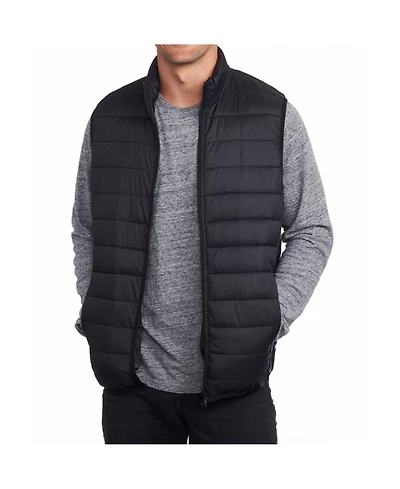 Alpine Swiss Clark Mens Puffer Vest Down Alternative Water Resistant Packable Outerwear Zip Up Pockets Warm Versatile Layer