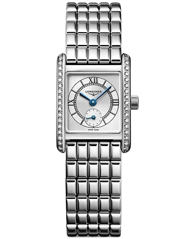 Longines Women's Swiss Mini DolceVita Diamond (1/2 ct. t.w.) Stainless Steel Bracelet Watch 22x29mm