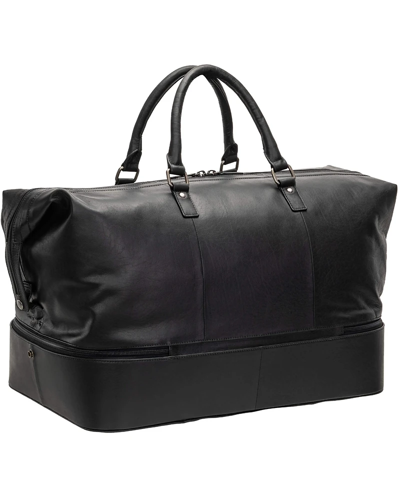 Mancini Men's Buffalo Double Compartment Duffle Bag