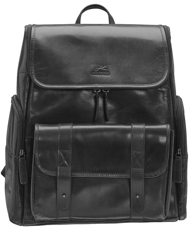 Mancini Men's Buffalo Backpack with Zippered Laptop, Tablet Compartment