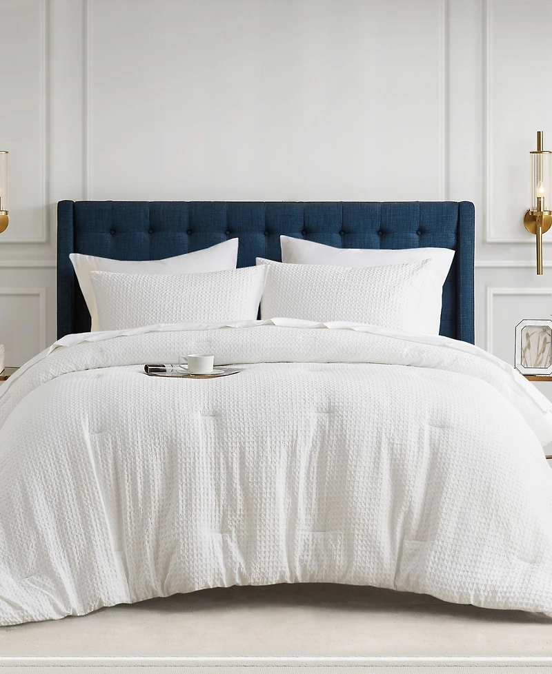 510 Design Mina Waffle Textured 3-Pc. Comforter Set, Full/Queen