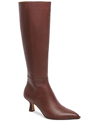 Dolce Vita Women's Auggie Pointed-Toe Kitten-Heel Knee-High Dress Boots