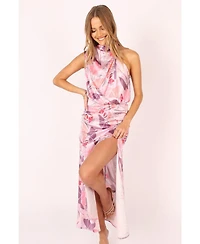 Petal and Pup Womens Amelia Halterneck Maxi Dress