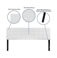 Quilted Tufted King Upholstered Headboard