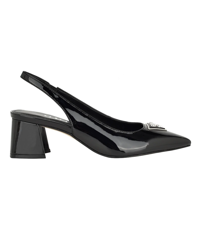 Guess Women's Zanda Slingback Block Heel Pumps