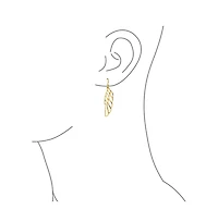 Bling Jewelry Spiritual Religious Dangle Angel Wing Feather Earrings Sterling Silver