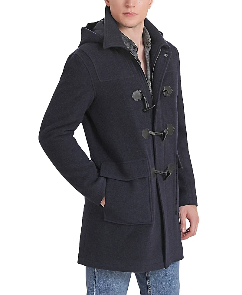 Landing Leathers Men Mason Wool Blend Duffle Toggle Coat
