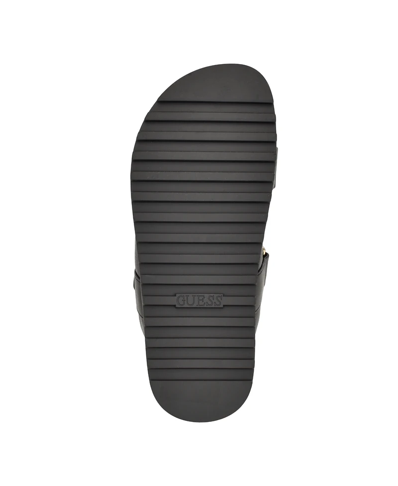Guess Women's Fabulon Two Strap Sporty Footbed Sandals