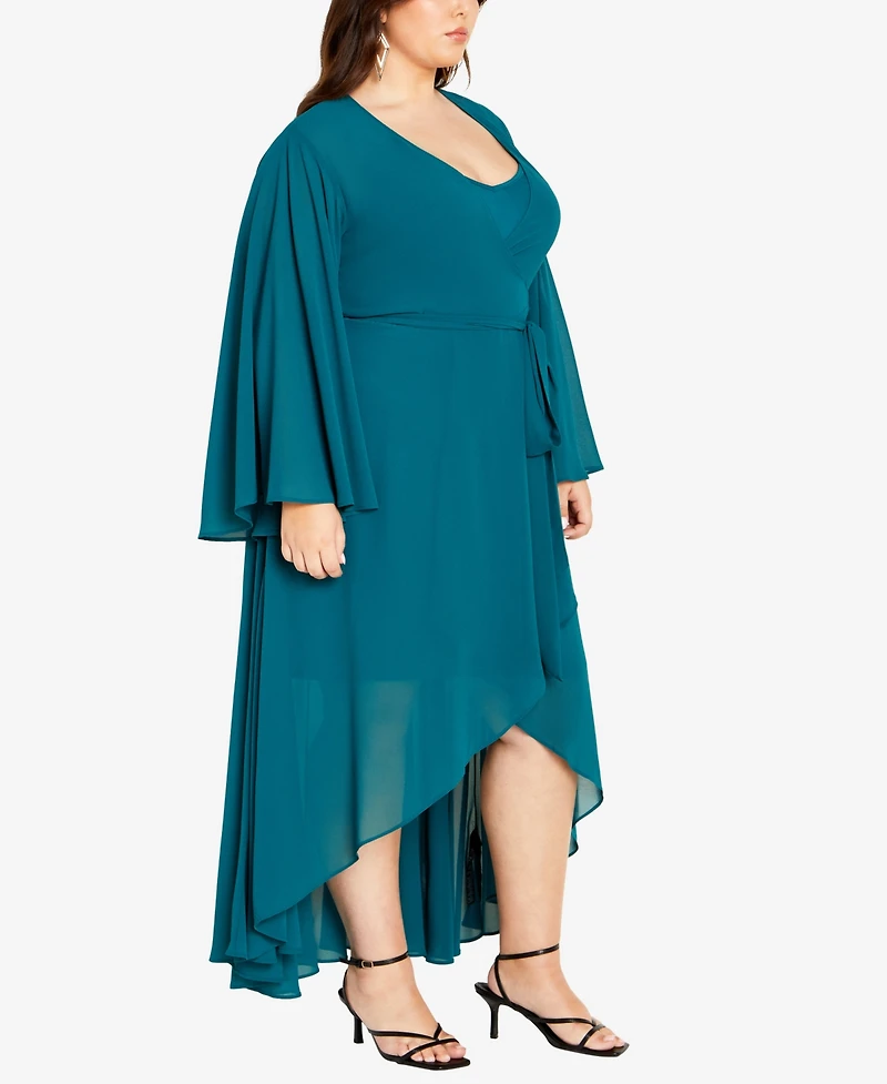 City Chic Plus Fleetwood Maxi Dress