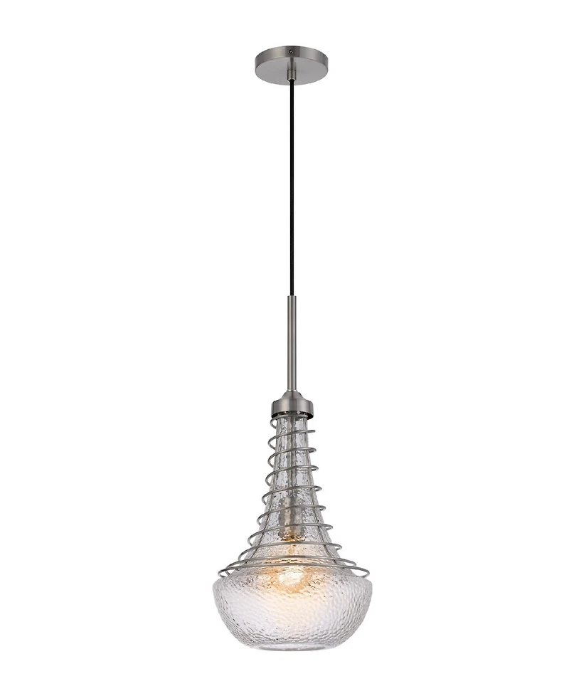 Baraboo 21" Height Metal and Glass Pendant