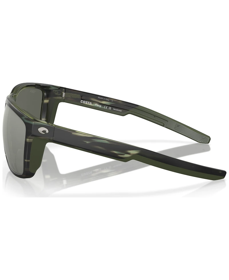 Costa Del Mar Men's Ferg Polarized Sunglasses, Mirror Polar 6S9002