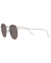Ray-Ban Unisex Round Metal Legend Gold Sunglasses, RB3447L